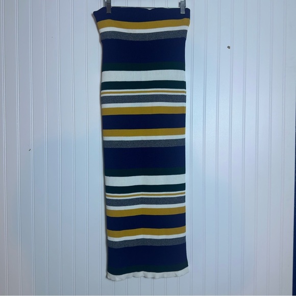 Anthropologie Callahan striped maxi skirt size M business casual convertible - Picture 10 of 12